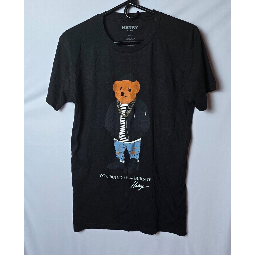 HSTRY By Nas T-Shirt Men's Small Short Sleeve Crew Neck Graphic‎ Black